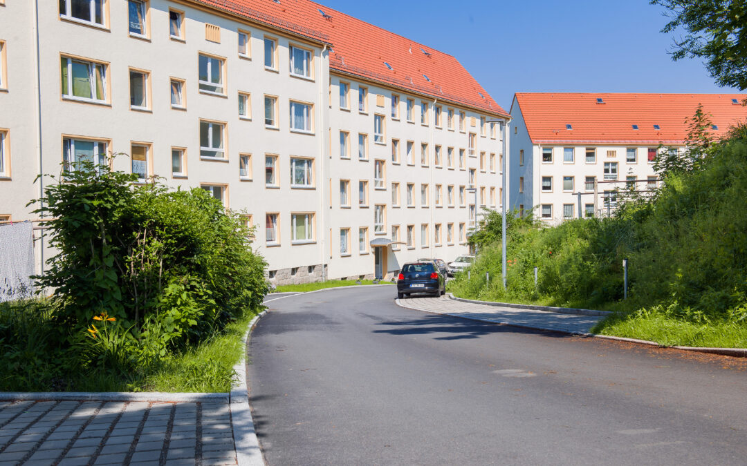 Weitsicht über die Stadt Aue-Bad Schlema