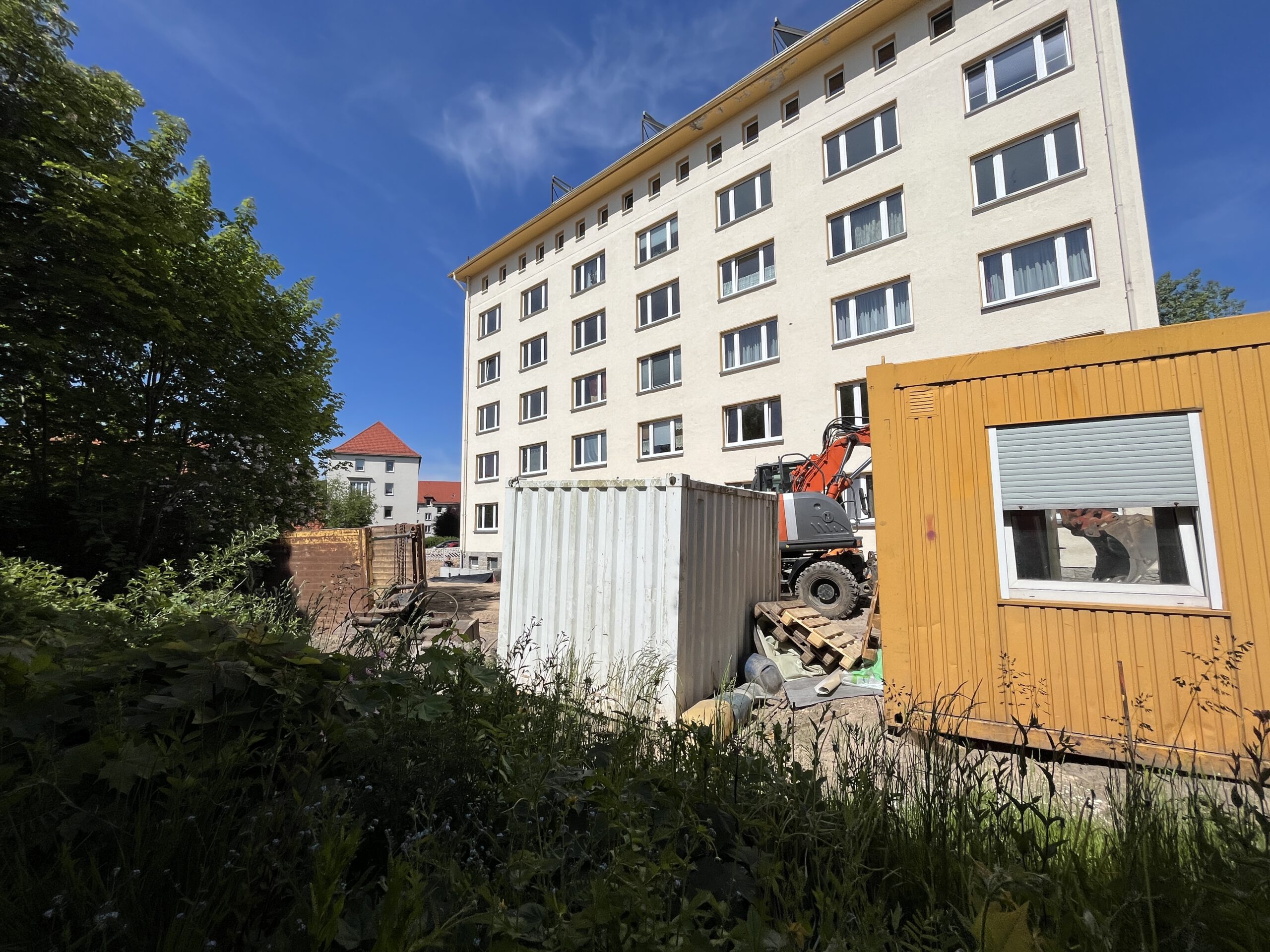 Parkplatzbau